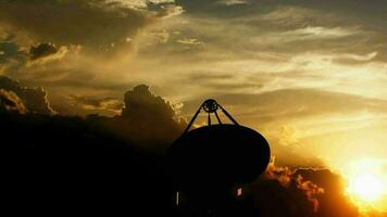 Radio telescope, communication facility. video