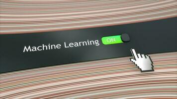 Application system setting Machine learning. video