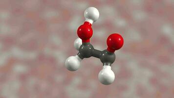 3d representación azúcar molécula animación video