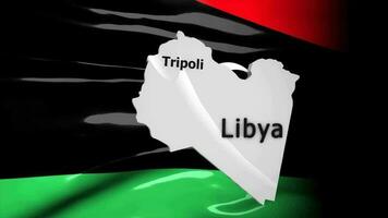 crise emplacement carte série, Libye. video