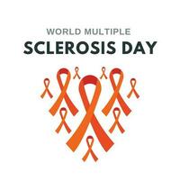 a poster of World Multiple Sclerosis Day vector