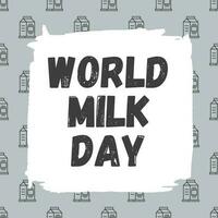 a poster of World Milk Day vector