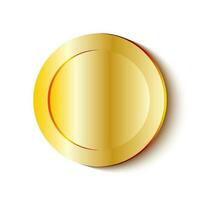 3D Gold Coin Level Up Game Resource vector