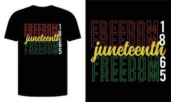 Juneteenth T shirt Design Free Download vector