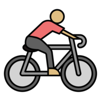 bicicleta icono símbolo. bicicleta y ciclo deporte png