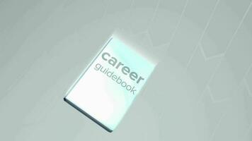 Career guidebook zoom in animation video