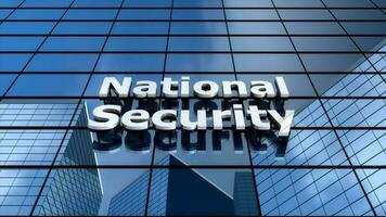 nacional seguridad edificio, nube hora lapso video