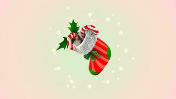 Christmas candy sock dancing video