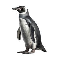 Penguin on transparent background, created with png