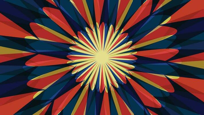 Abstract Colorful Flower Background