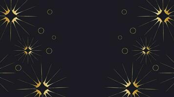Black and Gold Background with Copy Space vector
