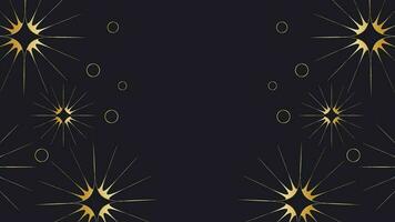 Black and Gold Background with Copy Space vector