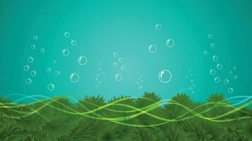 Underwater Background with Bubbles vector