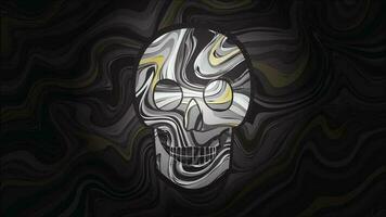 Skull on Dark Background vector