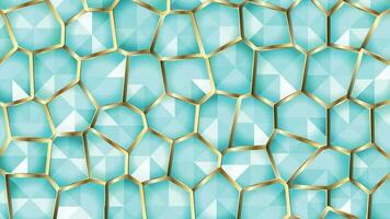 Gold Mesh on Crystal Background vector