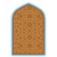 Floral pattern frame in traditional Persian tahzib style. png