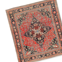 Persian carpet with traditional pattern png