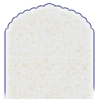 Floral textured Islamic frame in traditional Persian tahzib style png