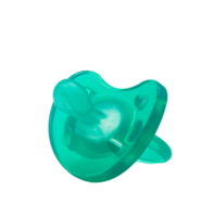 turquoise sucette pour nouveau née sur transparent isolé Contexte. png. pour texte. photo dans haute qualité png