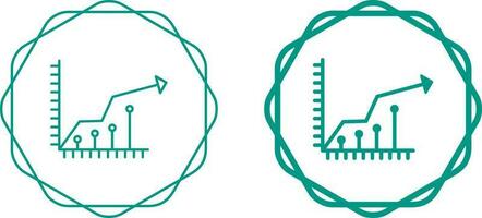 icono de vector de crecimiento de mercado