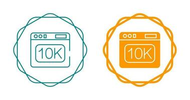 icono de vector de 10k