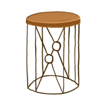 hand drawn wooden chair png