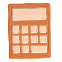 mão desenhado calculadora png