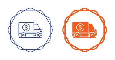 Money Truck Vector Icon