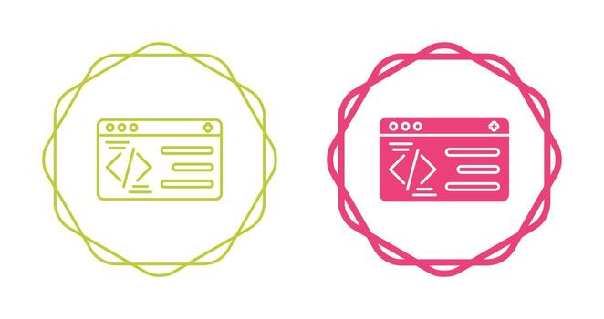 icono de vector de programación