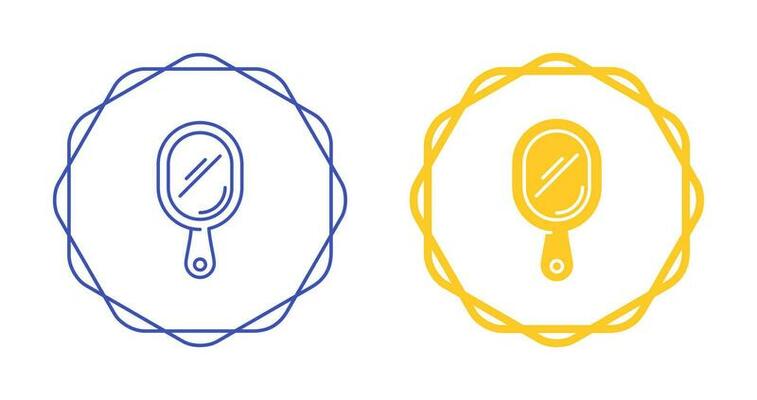 Hand Mirror Vector Icon