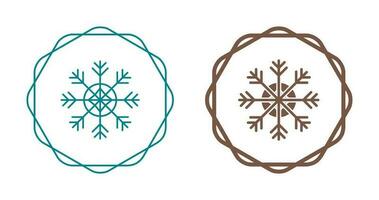 icono de vector de copo de nieve