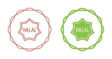 icono de vector halal