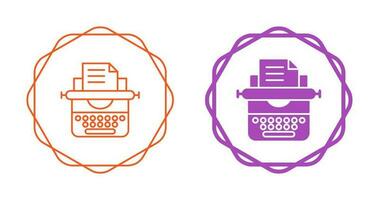 Typewriter Vector Icon