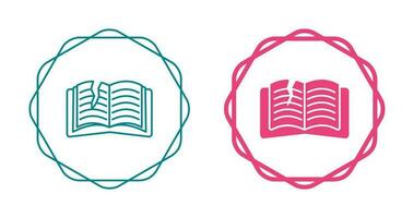 Teared Book Vector Icon