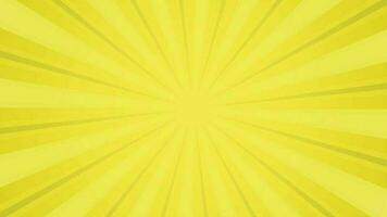 Soft Yellow Sun burst perfect looping animation background video