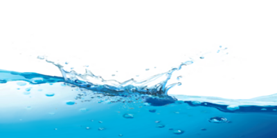 Blue water surface with no background. png