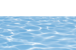 Blue water with ripples on the surface with sand sea beach transparent blue water ripple surface texture with splashes and bubbles no background. Water wave with shining pattern texture background. png