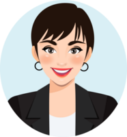 Smiling business woman PNG