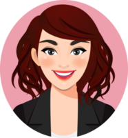 Smiling business woman PNG