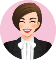 Smiling business woman PNG