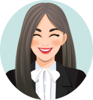 Smiling business woman PNG