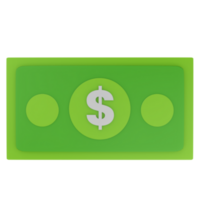 3d carta i soldi dollaro illustrazione png