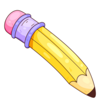 école matériaux agrafe art dessin animé crayon png