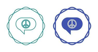 Peace Chat Vector Icon