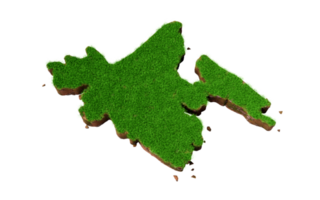 Bangladesh country Grass and ground texture map 3d illustration png