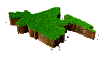 Bangladesh land gras en grond textuur kaart 3d illustratie png