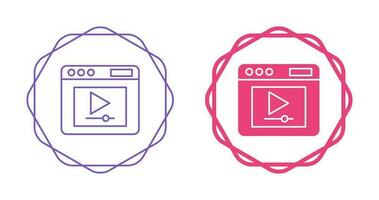 Video Player Vector Icon