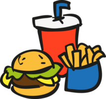 fast food hamburger juice french fries png