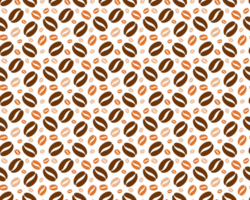 Seamless Coffee Beans Wallpaper Background png