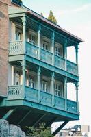 old house in Tbilisi, view of balcony photo